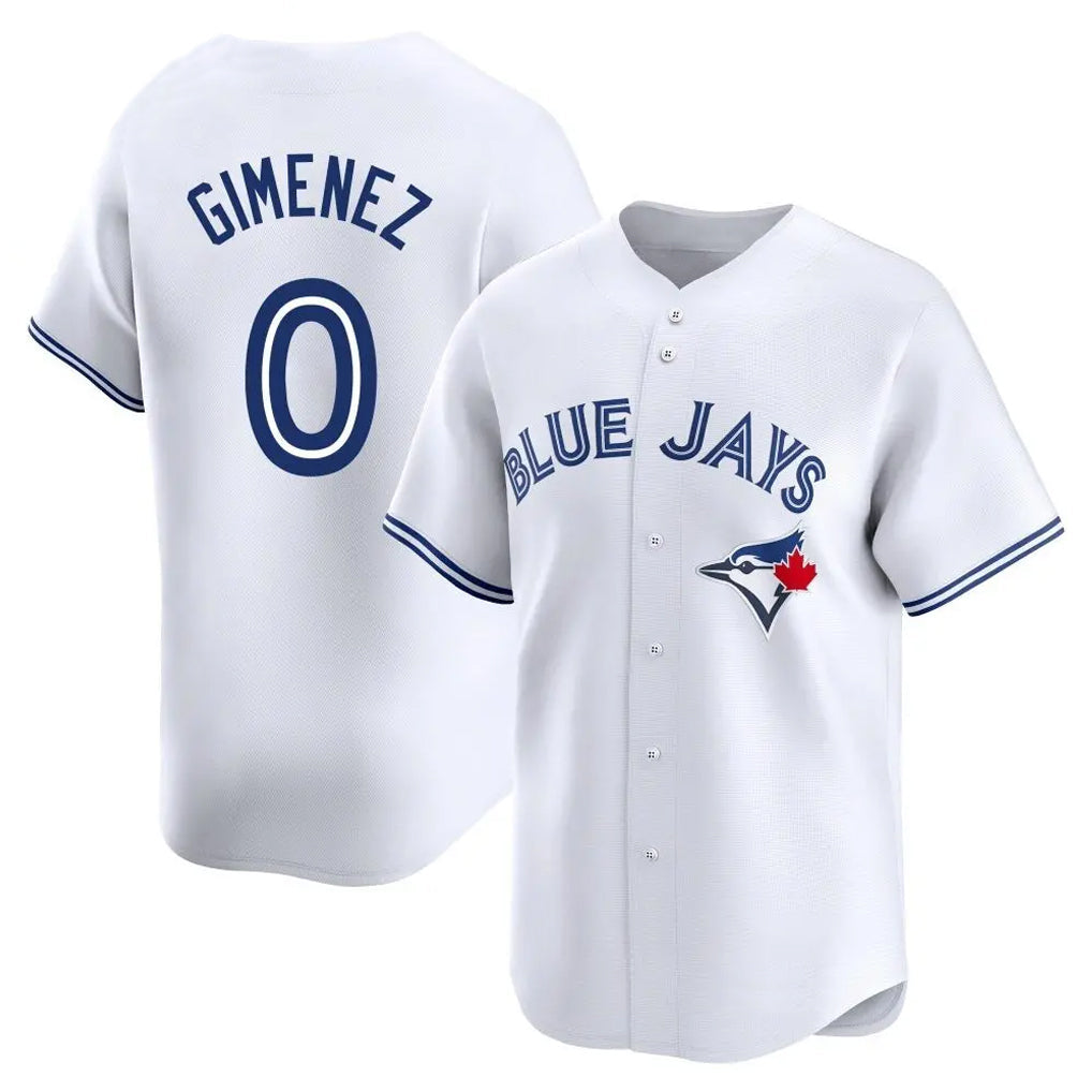 Trusc T.Blue Jays #0 Andres Gimenez Player White Home Limited Stitched Jerseys