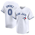 Trusc T.Blue Jays #0 Andres Gimenez Player White Home Limited Stitched Jerseys