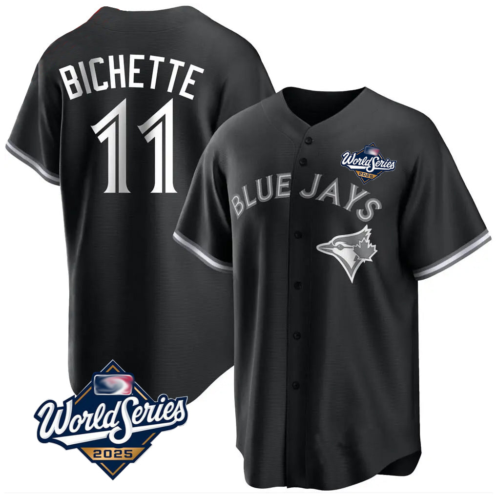 Trusc T.Blue Jays #11 Bo Bichette Player Black 2025 World Series Game Stitched Jerseys