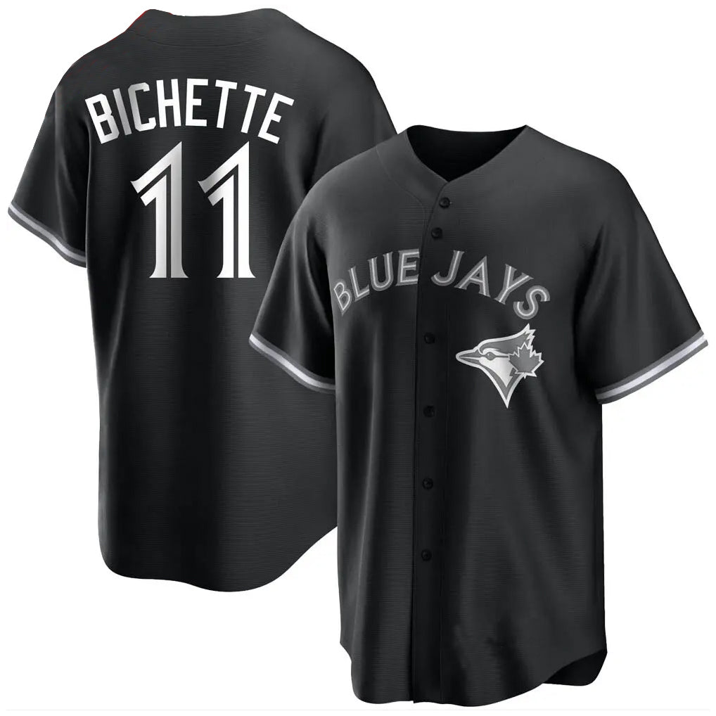 Trusc T.Blue Jays #11 Bo Bichette Player Black Home Game Stitched Jerseys