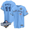 Trusc T.Blue Jays #11 Bo Bichette Player Blue 2025 World Series Game Stitched Jerseys