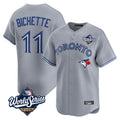 Trusc T.Blue Jays #11 Bo Bichette Player Gray 2025 World Series Limited Home Stitched Jerseys