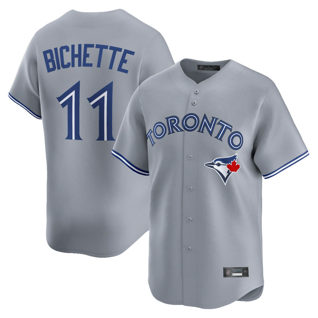 Trusc T.Blue Jays #11 Bo Bichette Player Gray Home Limited Stitched Jerseys