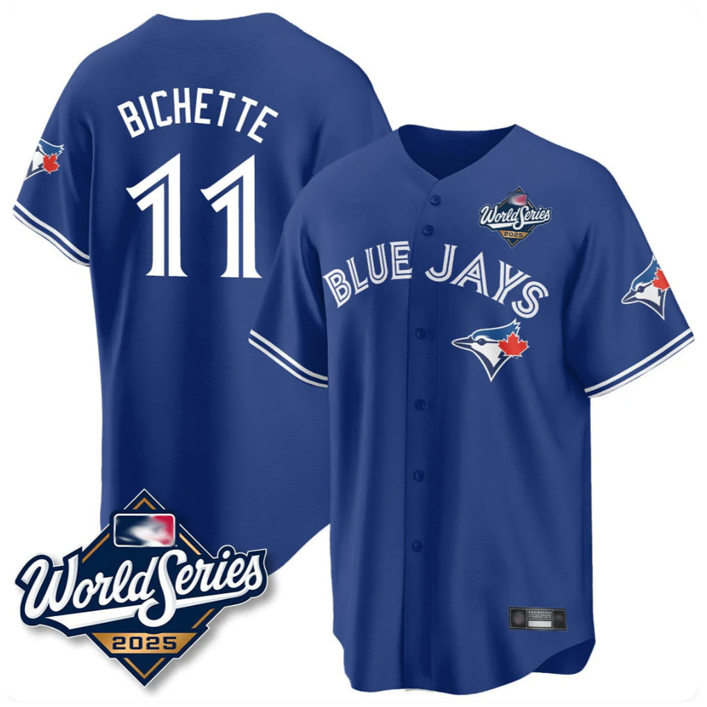 Trusc T.Blue Jays #11 Bo Bichette Player Royal 2025 World Series Limited Home Stitched Jerseys