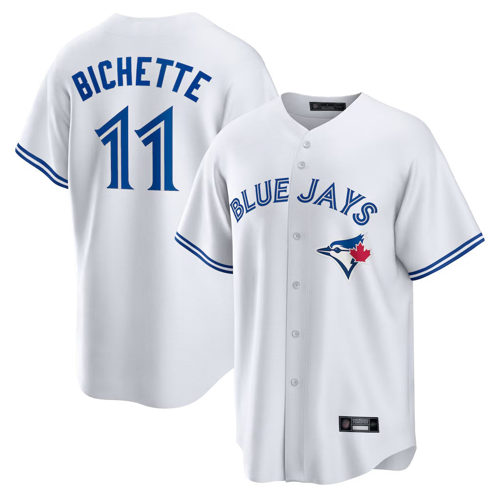 Trusc T.Blue Jays #11 Bo Bichette Player White Home Limited Stitched Jerseys