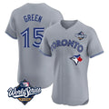 Trusc T.Blue Jays #15 Chad Green Player Gray 2025 World Series Elite Limited Stitched Jerseys