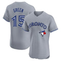 Trusc T.Blue Jays #15 Chad Green Player Gray Home Elite Limited Stitched Jerseys