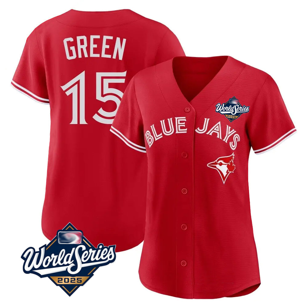 Trusc T.Blue Jays #15 Chad Green Player Red 2025 World Series Limited Stitched Jerseys