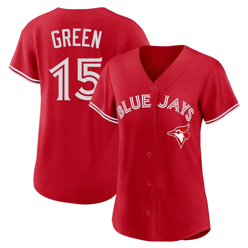 Trusc T.Blue Jays #15 Chad Green Player Red Home Limited Stitched Jerseys