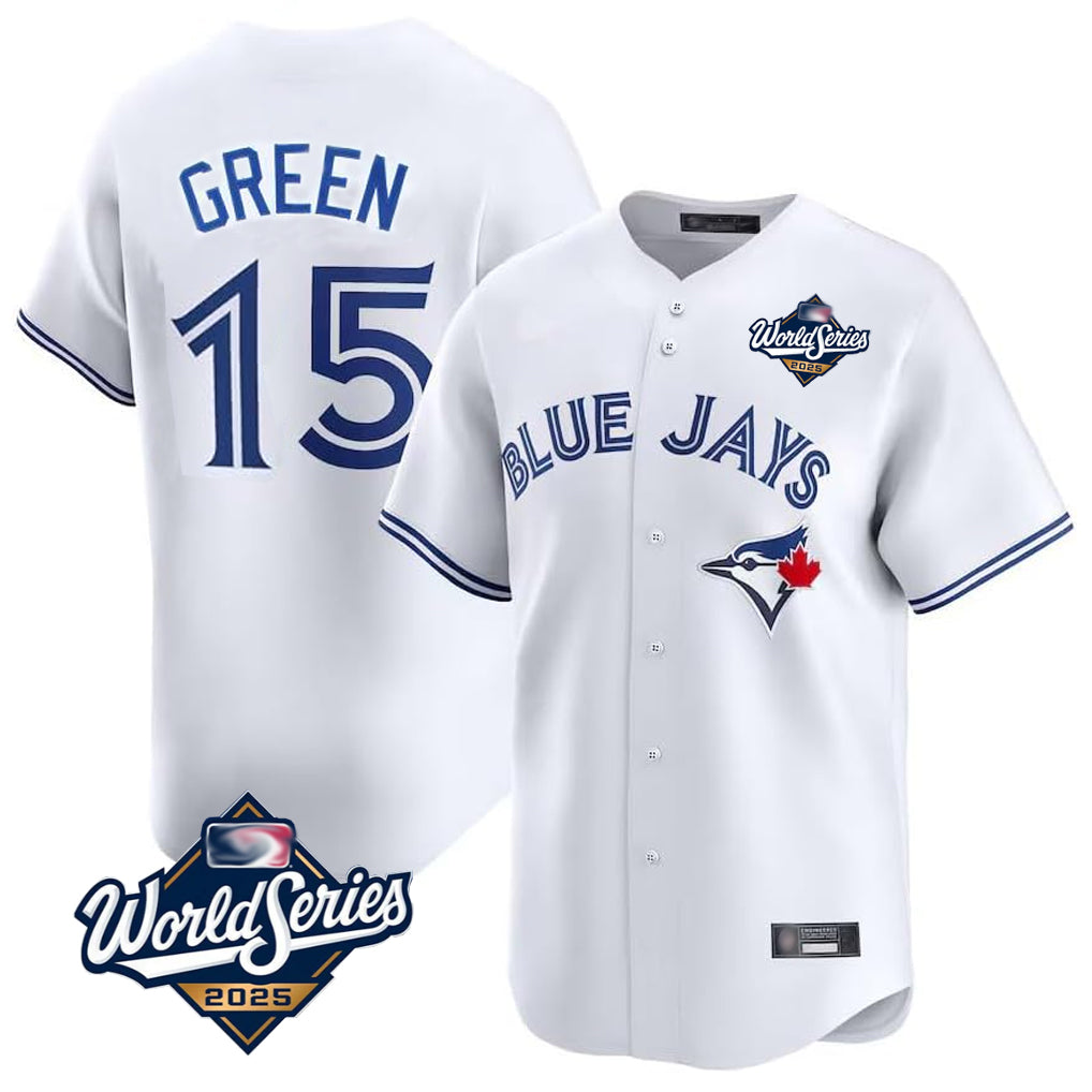 Trusc T.Blue Jays #15 Chad Green Player White 2025 World Series Limited Stitched Jerseys