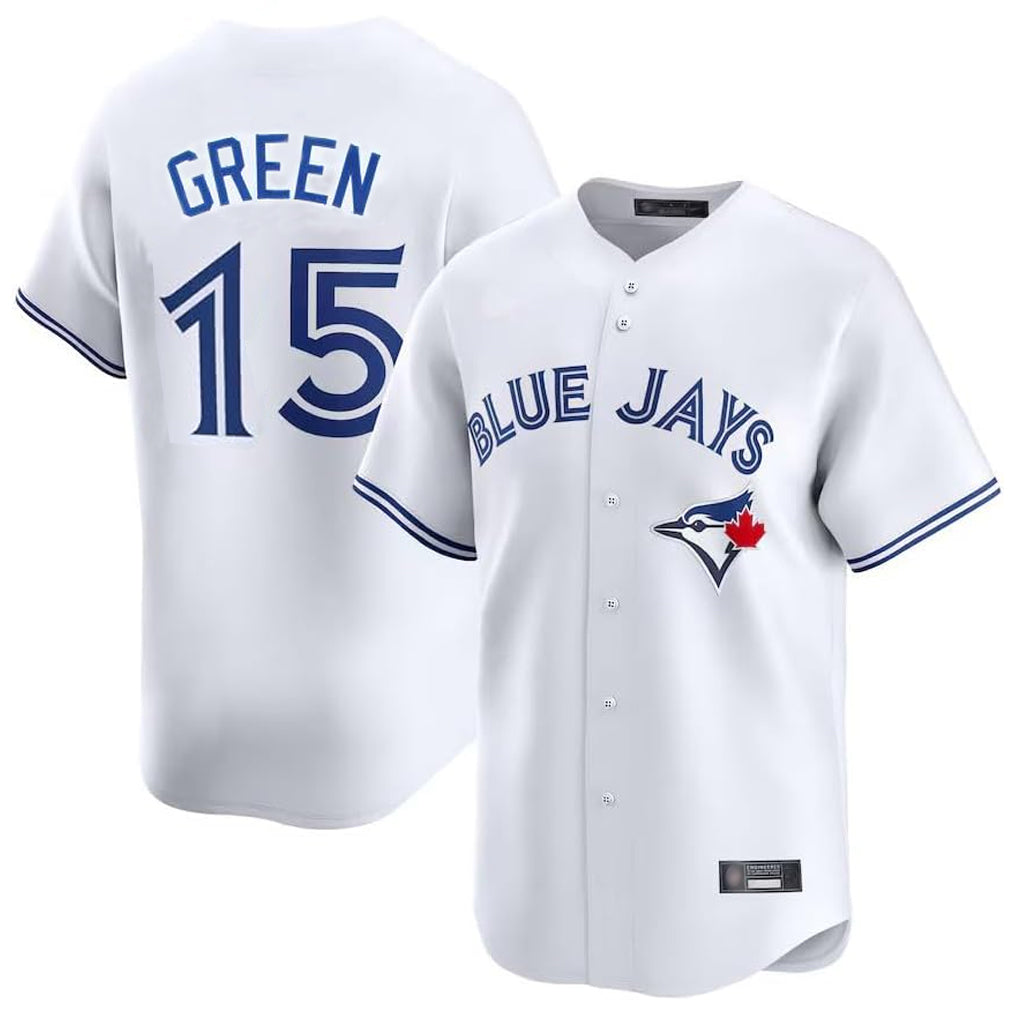 Trusc T.Blue Jays #15 Chad Green Player White Home Limited Stitched Jerseys