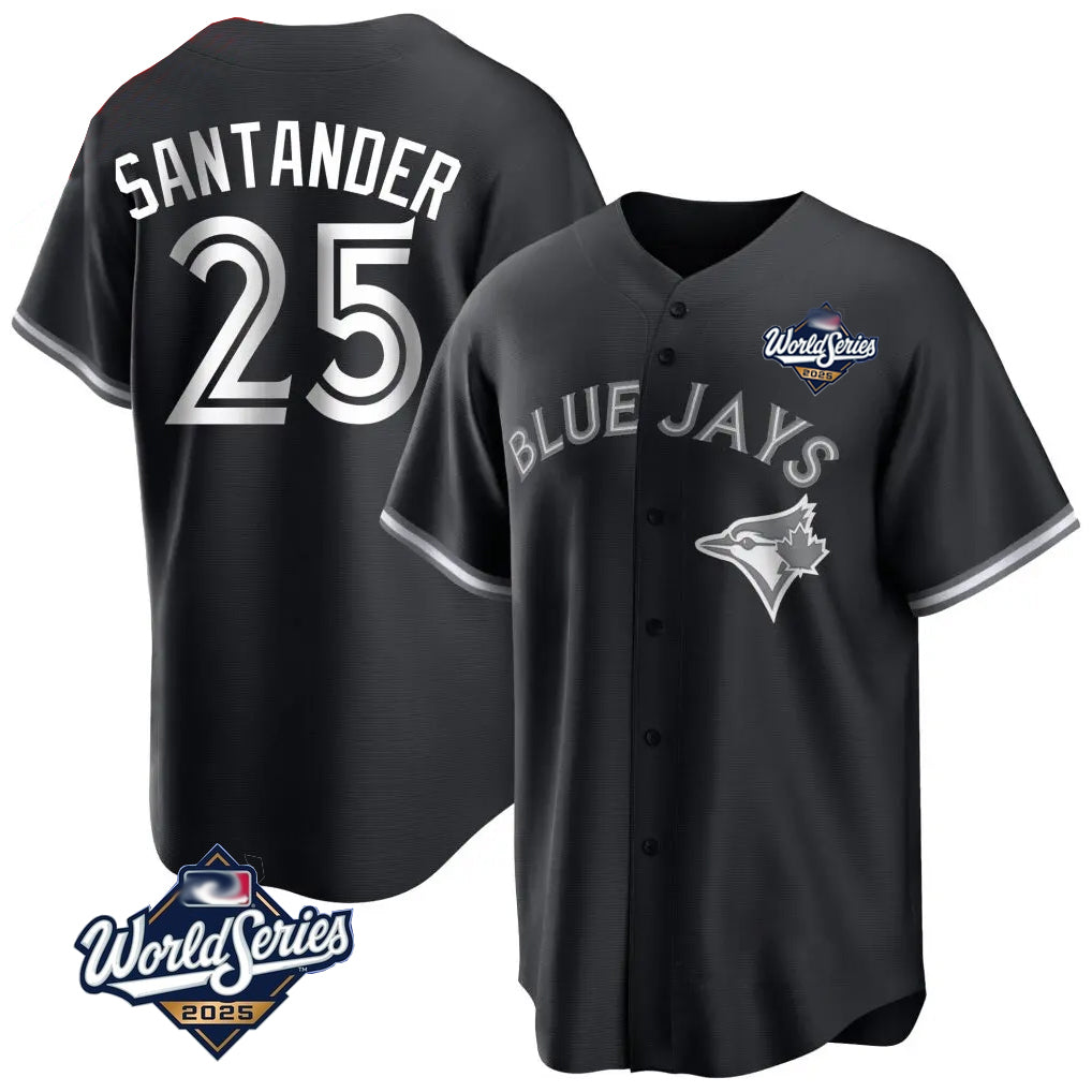 Trusc T.Blue Jays #25 Anthony Santander Player Black 2025 World Series City Connect Limited Stitched Jerseys