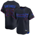 Trusc T.Blue Jays #25 Anthony Santander Player Black&Blue City Connect Limited Stitched Jerseys