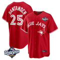 Trusc T.Blue Jays #25 Anthony Santander Player Red 2025 World Series Home Limited Stitched Jerseys