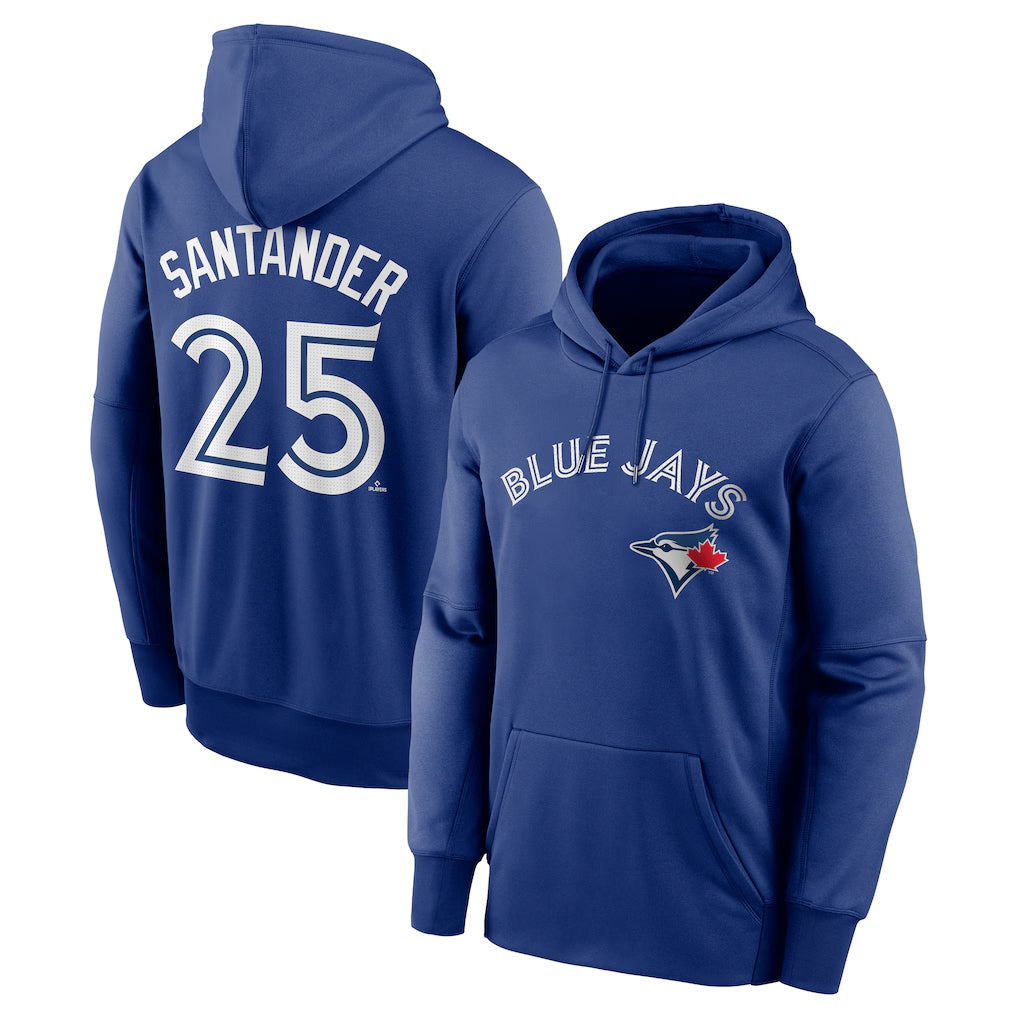 Trusc T.Blue Jays #25 Anthony Santander Player Royal Performance Pullover Hoodie