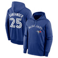 Trusc T.Blue Jays #25 Anthony Santander Player Royal Performance Pullover Hoodie