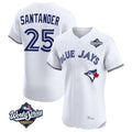 Trusc T.Blue Jays #25 Anthony Santander Player White 2025 World Series Elite Limited Home Stitched Jerseys