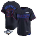Trusc T.Blue Jays #27 Vladimir Guerrero Jr Player Black 2025 World Series City Connect Limited Stitched Jersey
