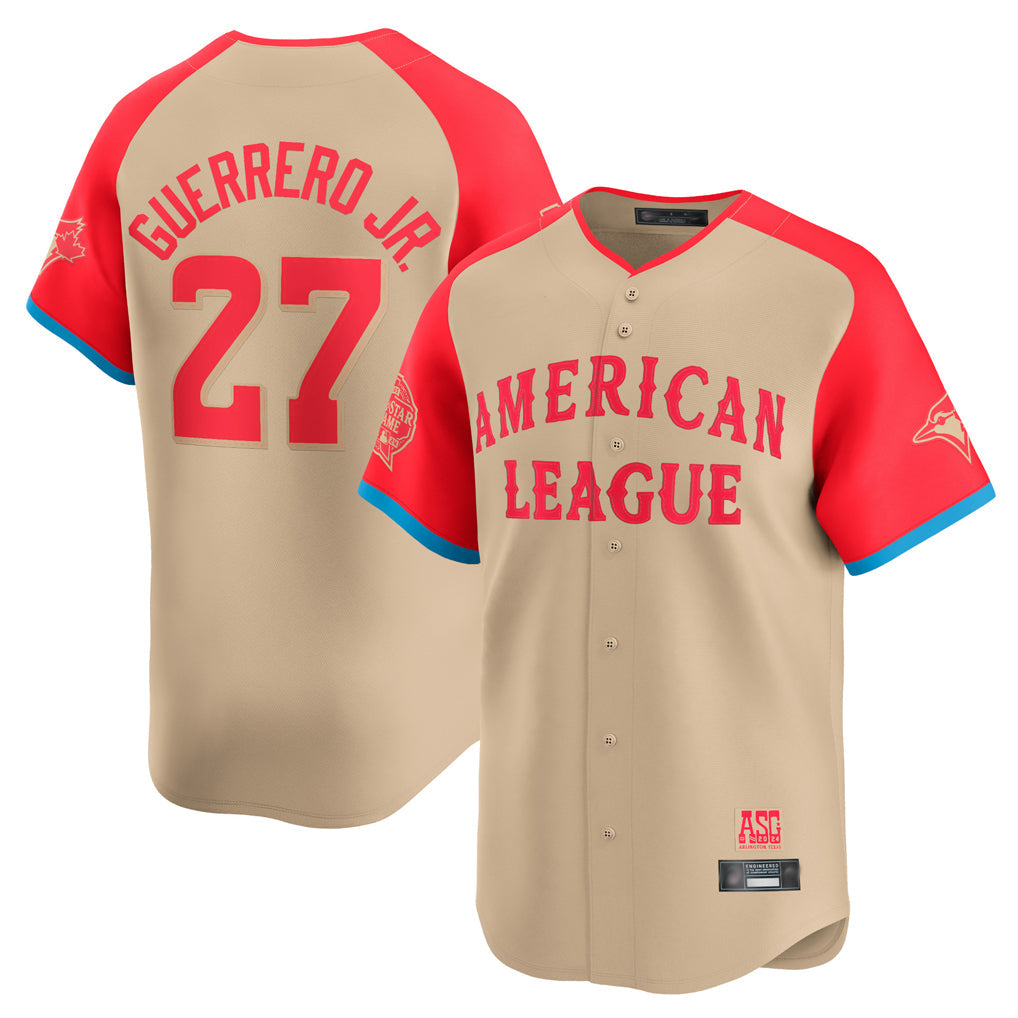 Trusc T.Blue Jays #27 Vladimir Guerrero Jr Player Cream American League All-Star Game Limited Player Stitched Jerseys