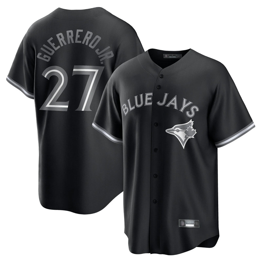 Trusc T.Blue Jays #27 Vladimir Guerrero Jr Player Black City Connect Limited Stitched Jerseys