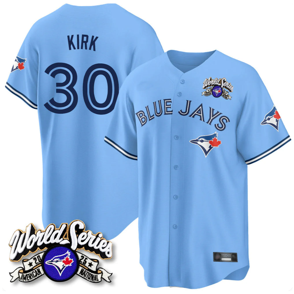 Trusc T.Blue Jays #30 Alejandro Kirk Player Blue 2025 American League All Stitched Jerseys