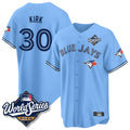 Trusc T.Blue Jays #30 Alejandro Kirk Player Blue 2025 World Series Limited Stitched Jerseys