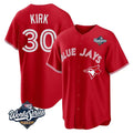 Trusc T.Blue Jays #30 Alejandro Kirk Player Red 2025 World Series Home Limited Stitched Jerseys