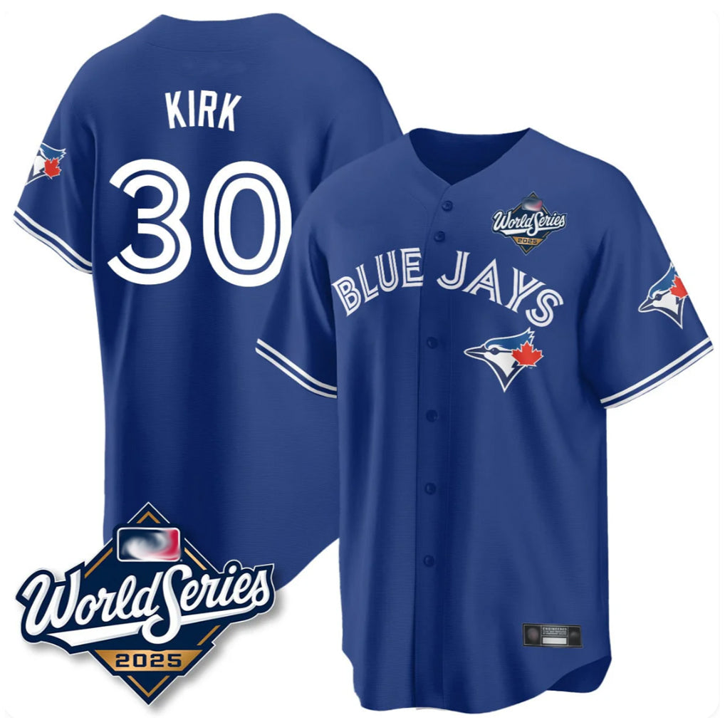 Trusc T.Blue Jays #30 Alejandro Kirk Player Royal 2025 World Series Limited Stitched Jerseys