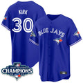 Trusc T.Blue Jays #30 Alejandro Kirk Player Royal AL East Division All Stitched Jerseys