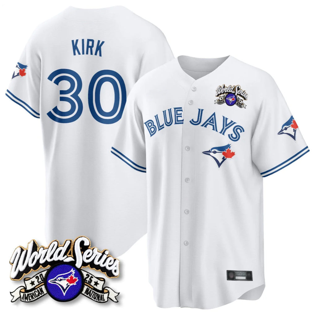 Trusc T.Blue Jays #30 Alejandro Kirk Player White 2025 American League All Stitched Jerseys
