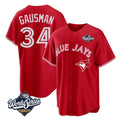 Trusc T.Blue Jays #34 Kevin Gausman Player Red 2025 American League All Stitched Jerseys