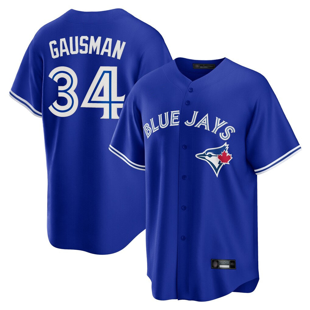 Trusc T.Blue Jays #34 Kevin Gausman Player Royal Alternate Replica Player Stitched Jerseys