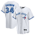 Trusc T.Blue Jays #34 Kevin Gausman Player White Home Game Stitched Jerseys
