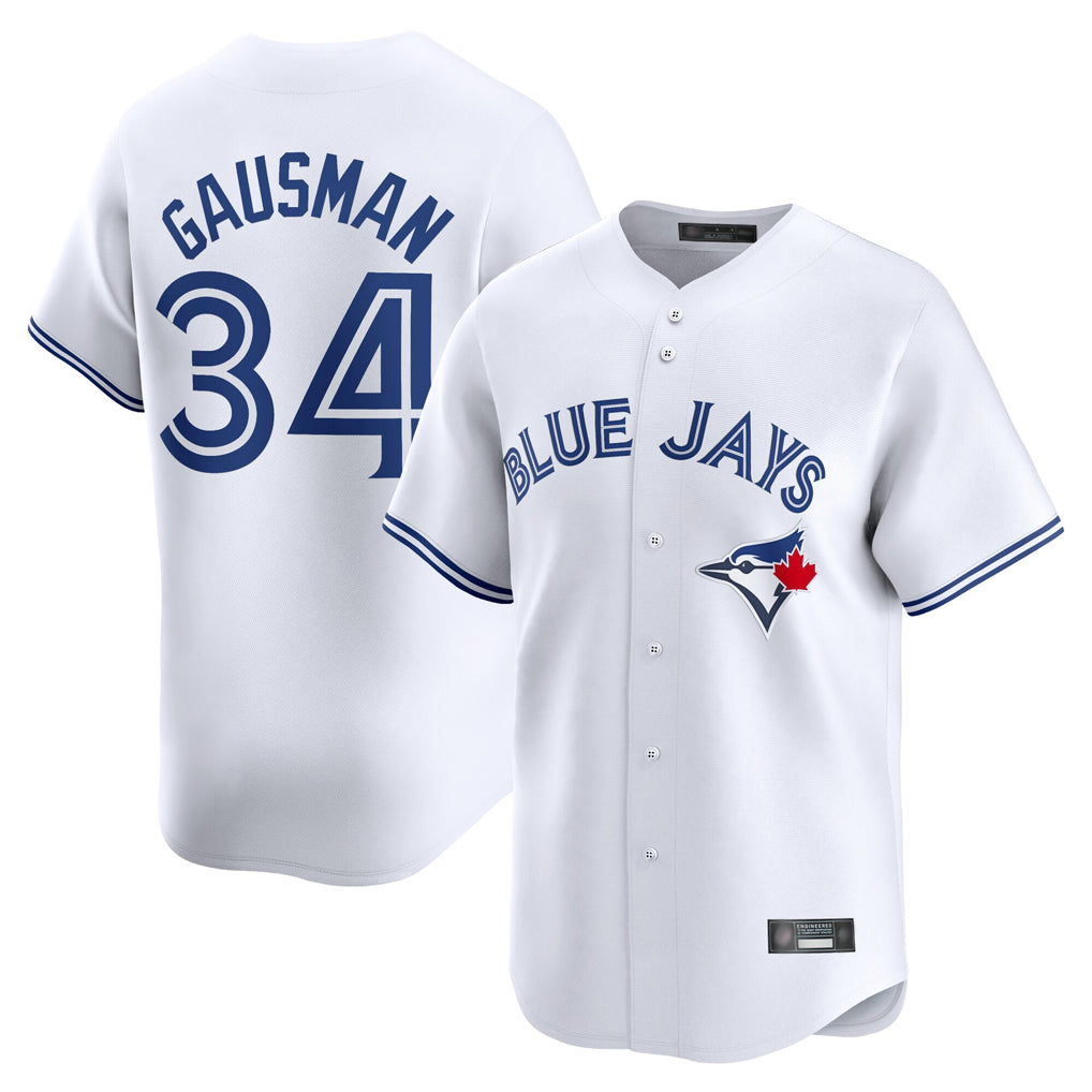 Trusc T.Blue Jays #34 Kevin Gausman Player White Home Limited Stitched Jerseys