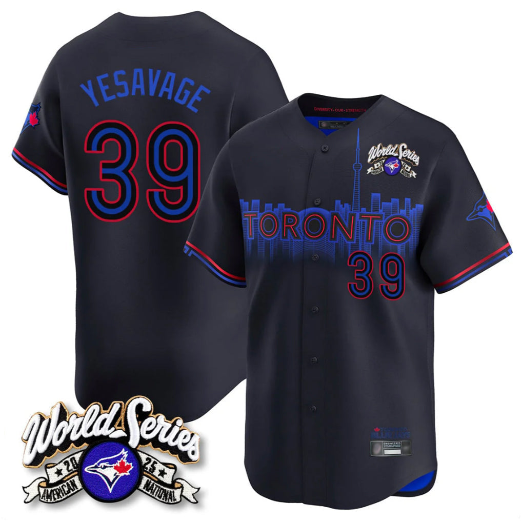Trusc T.Blue Jays #39 Trey Yesavage Player Black 2025 American League Limited All Stitched Jerseys