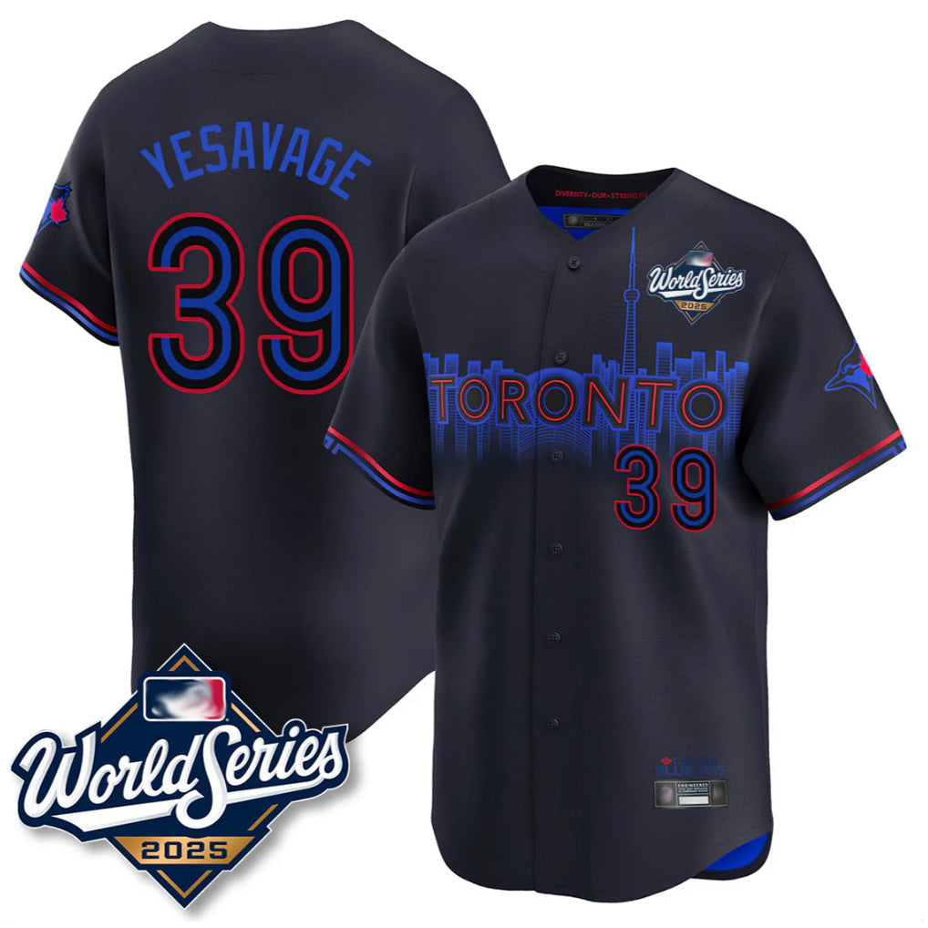 Trusc T.Blue Jays #39 Trey Yesavage Player Black AL East Division Limited All Stitched Jerseys
