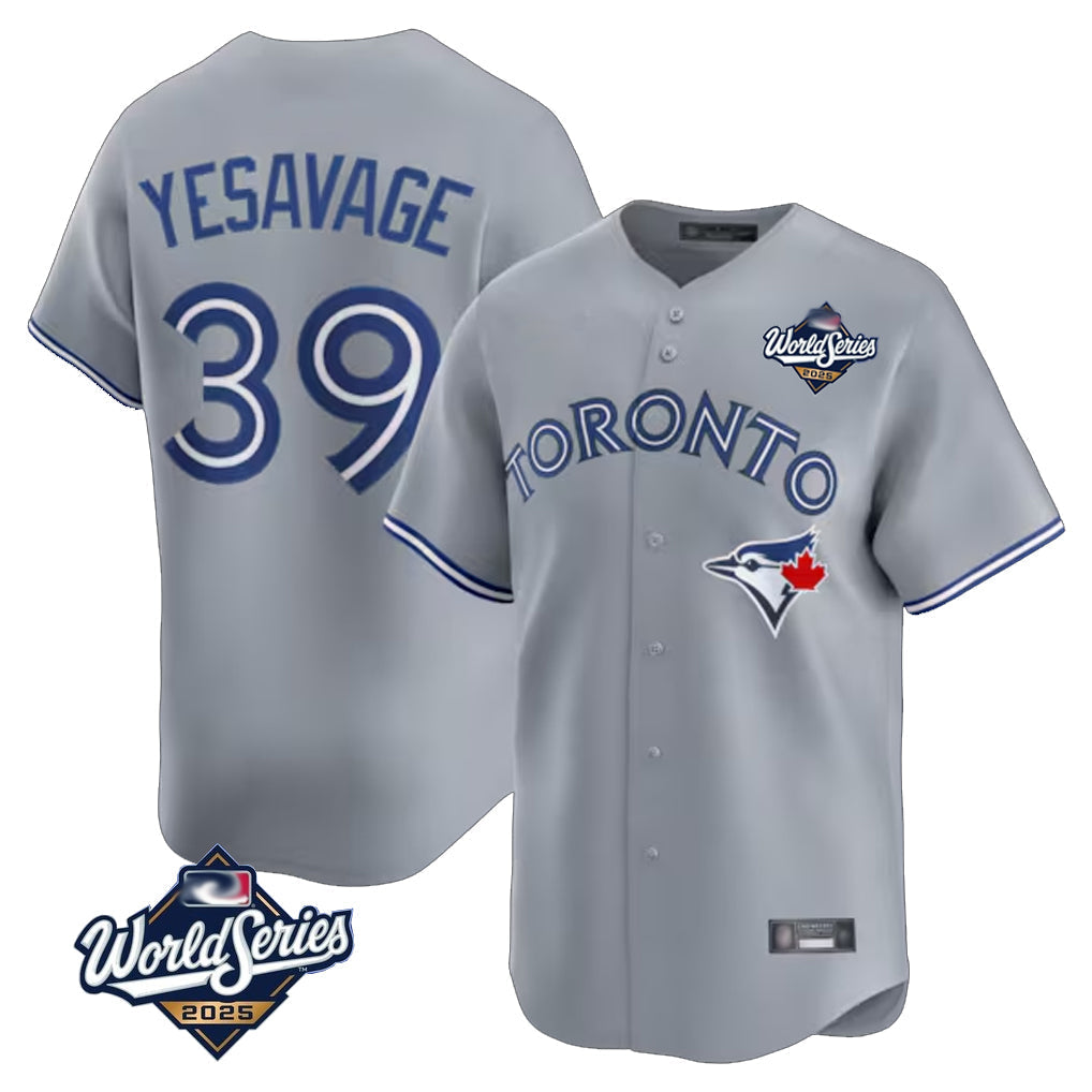 Trusc T.Blue Jays #39 Trey Yesavage Player Gray 2025 American League Limited All Stitched Jerseys
