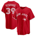 Trusc T.Blue Jays #39 Trey Yesavage Player Red Home Game Stitched Jerseys