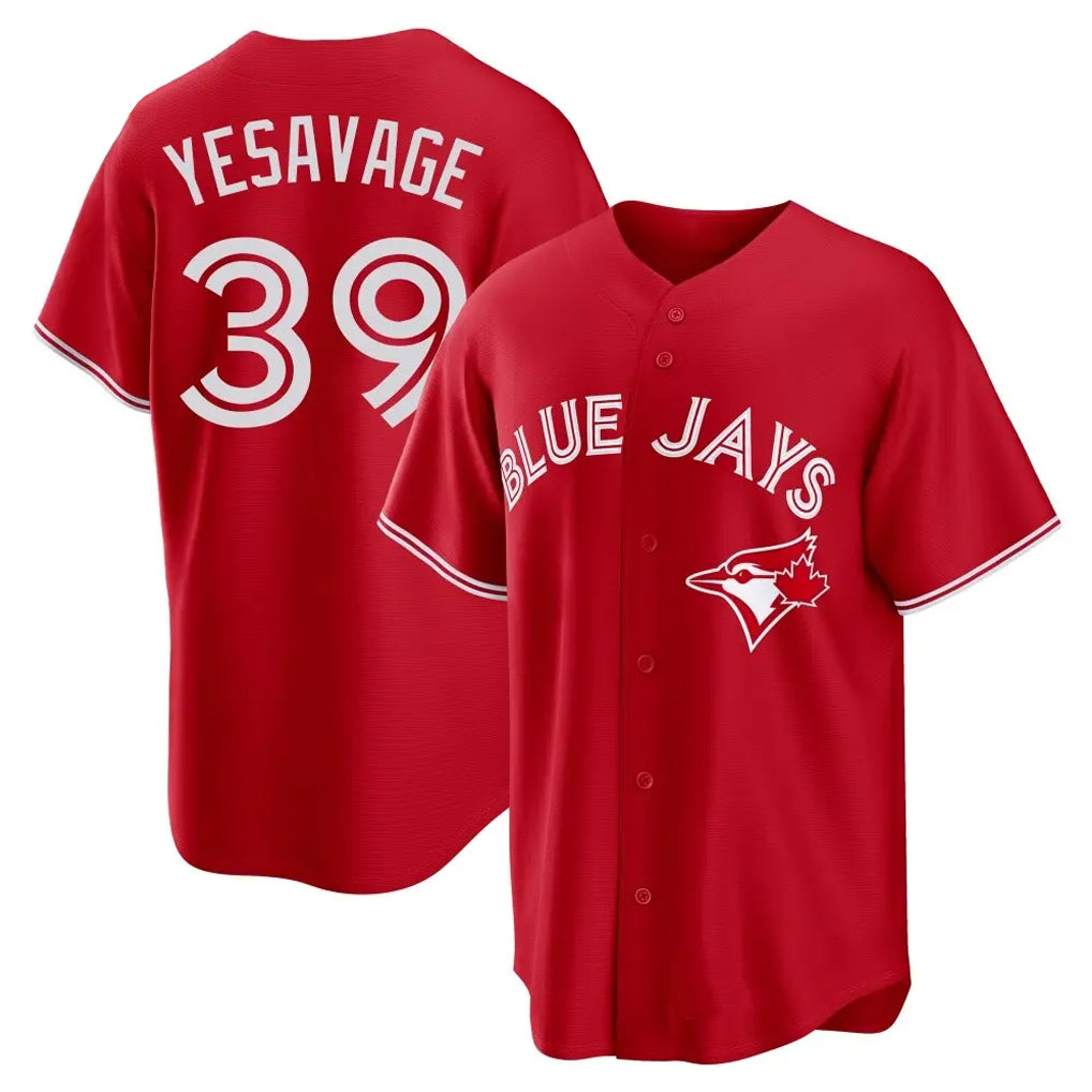 Trusc T.Blue Jays #39 Trey Yesavage Player Red Home Game Stitched Jerseys