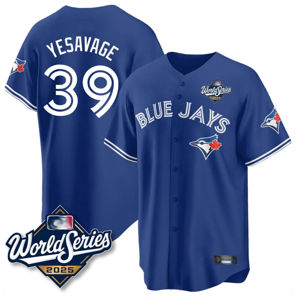 Trusc T.Blue Jays #39 Trey Yesavage Player Royal 2025 World Series Limited All Stitched Jerseys