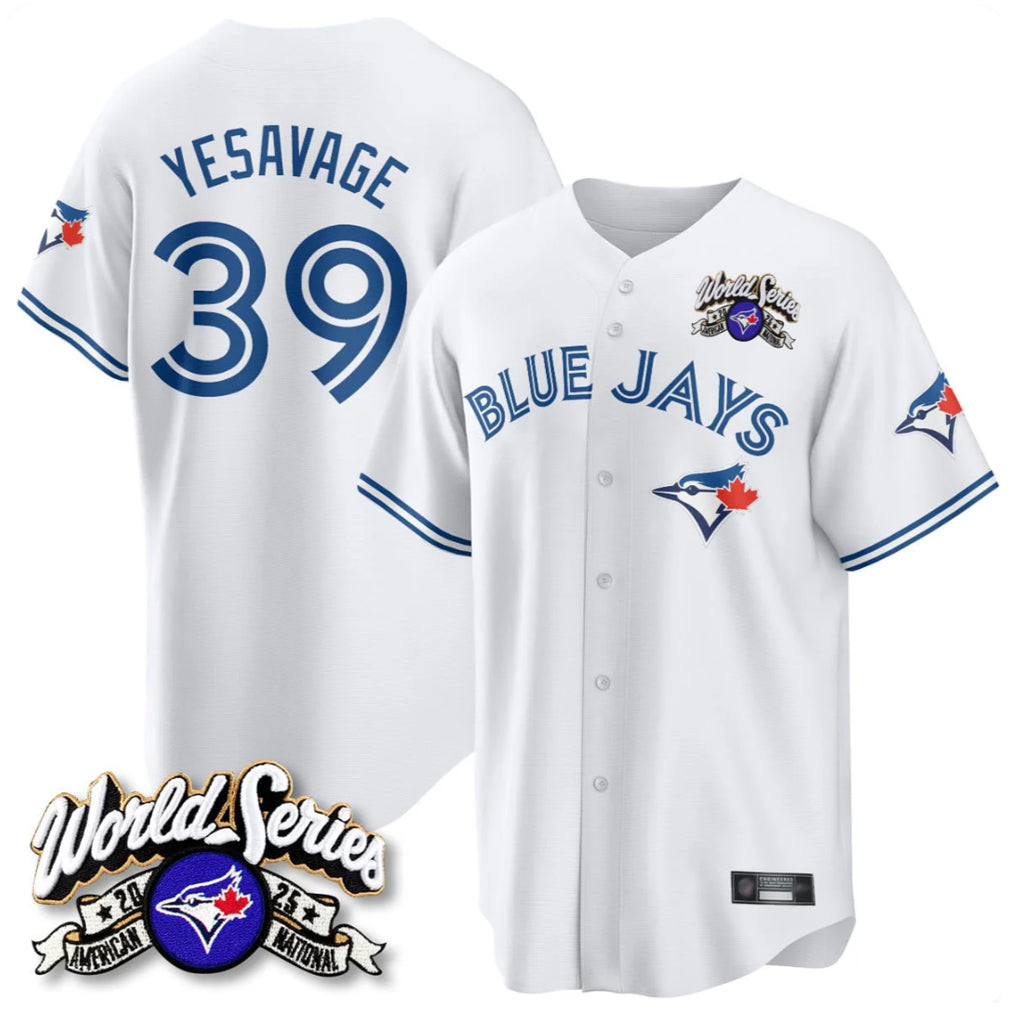 Trusc T.Blue Jays #39 Trey Yesavage Player White 2025 American League Limited All Stitched Jerseys
