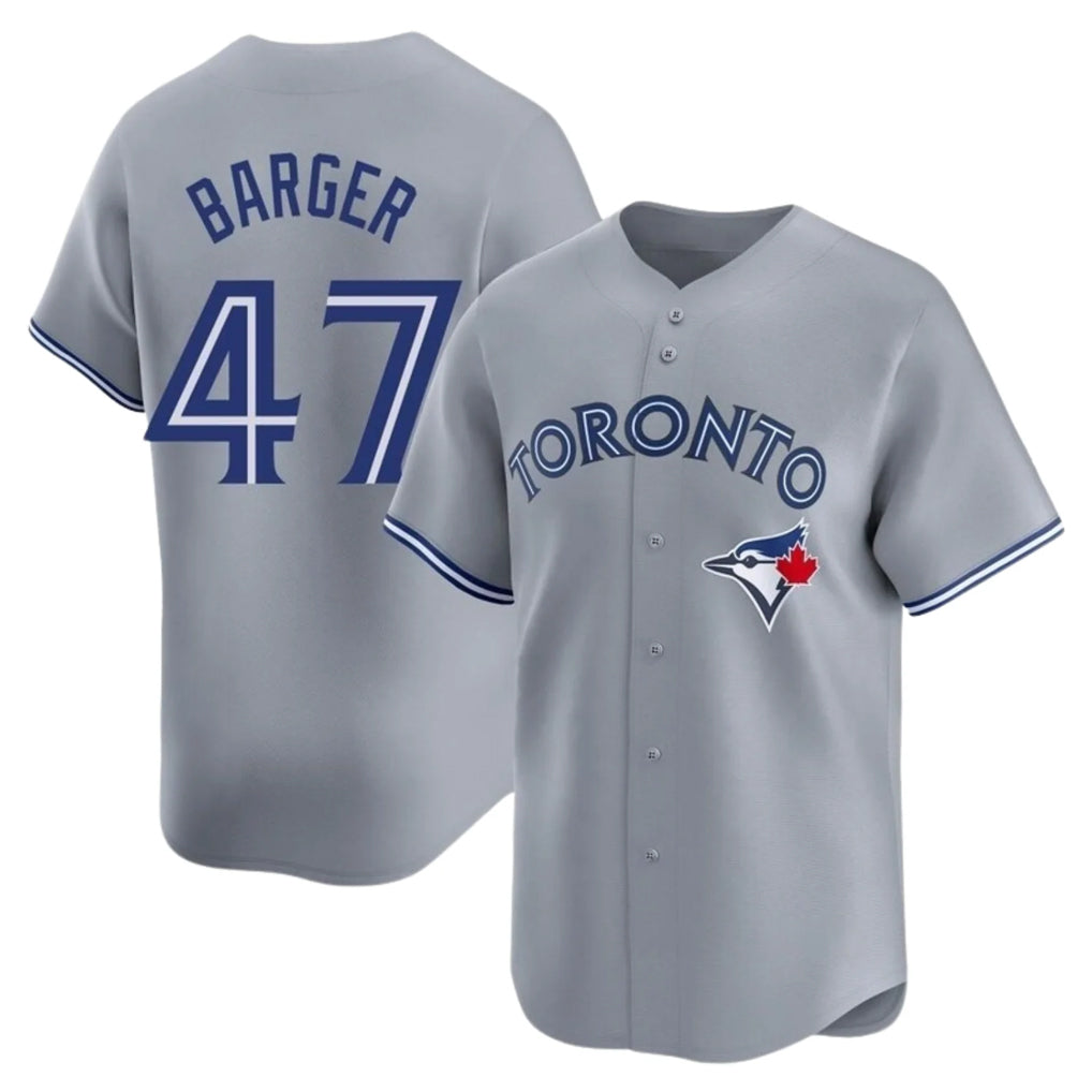 Trusc T.Blue Jays #47 Addison Barger Player Gray Replica Stitched Jerseys