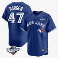 Trusc T.Blue Jays #47 Addison Barger Player Navy 2025 World Series Limited Stitched Jerseys