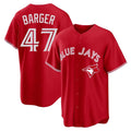 Trusc T.Blue Jays #47 Addison Barger Player Red Home Limited Game Stitched Jerseys