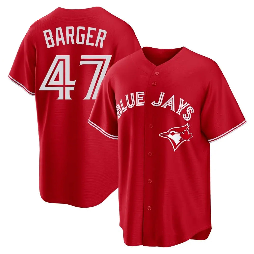 Trusc T.Blue Jays #47 Addison Barger Player Red Home Limited Game Stitched Jerseys