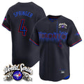 Trusc T.Blue Jays #4 George Springer Player Black 2025 American League City Connect Limited Stitched Jerseys