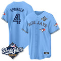 Trusc T.Blue Jays #4 George Springer Player Blue 2025 World Series Limited Stitched Jerseys