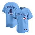 Trusc T.Blue Jays #4 George Springer Player Blue Home Game Stitched Jerseys