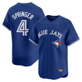 Trusc T.Blue Jays #4 George Springer Player Royal Home Limited Stitched Jerseys