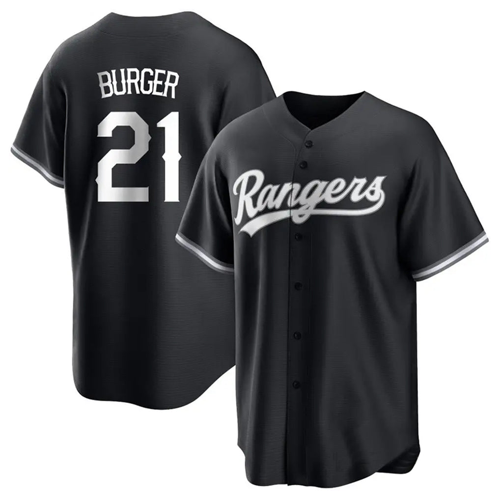 Trusc T.Rangers #21 Jake Burger Player Black Home Limited Stitched Jerseys